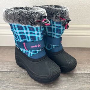 Kamik Blue and Pink Winter Boots